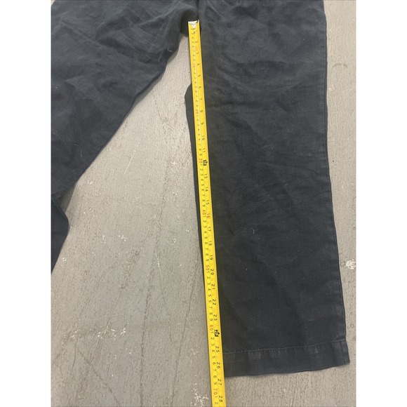 J.Jill Love Linen Navy Drawstring Elastic Waist Pants Trousers Womens M Missy - Picture 5 of 7